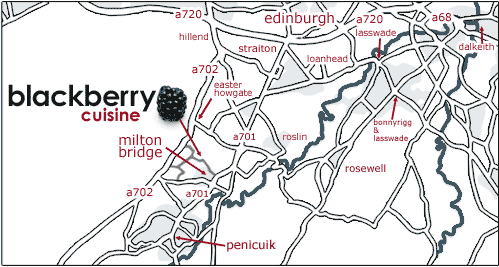 blackberry cuisine location map